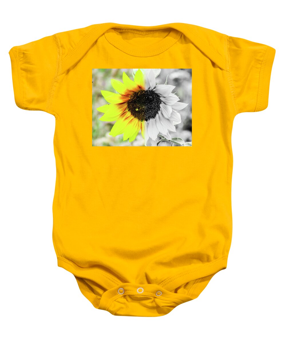Flower Baby Onesie featuring the photograph Sunflower #1 by Cesar Vieira