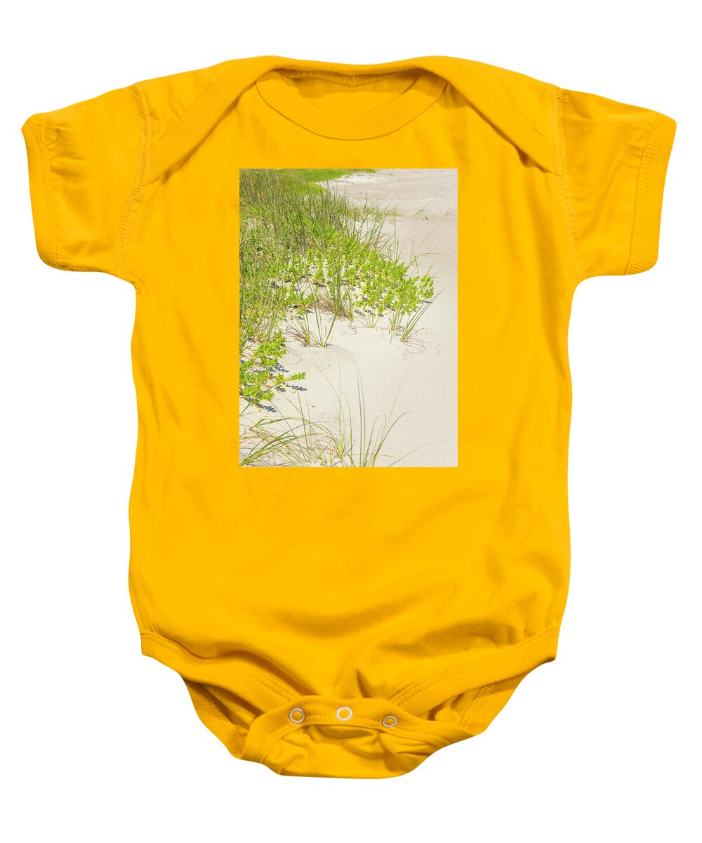 Beach Baby Onesie featuring the photograph 10963 Sea Oats by Pamela Williams