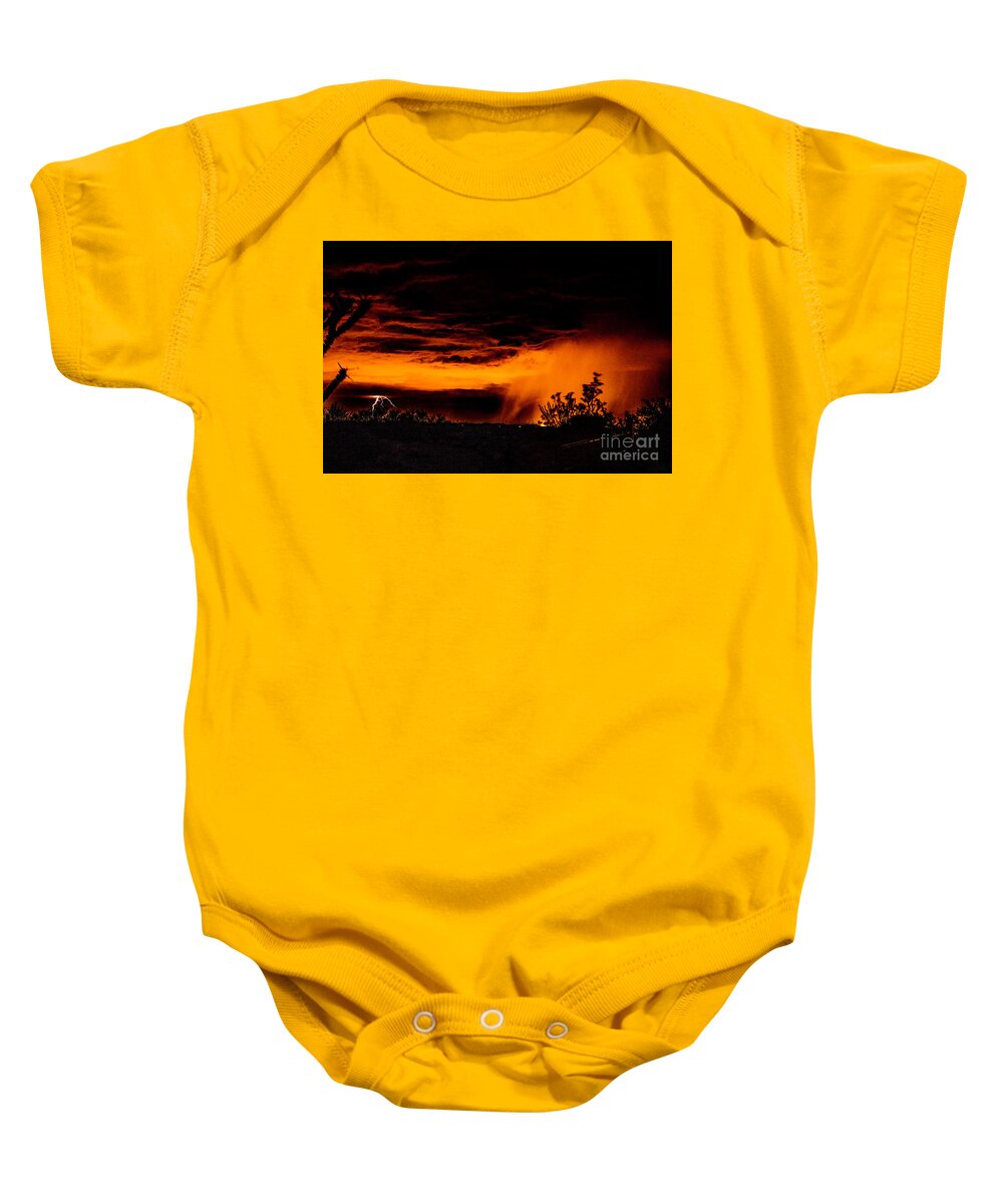 Lightning Baby Onesie featuring the photograph Lightning #16 by Mark Jackson
