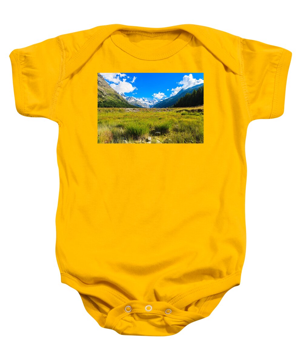 Bavarian Baby Onesie featuring the photograph Swiss Mountains #19 by Raul Rodriguez