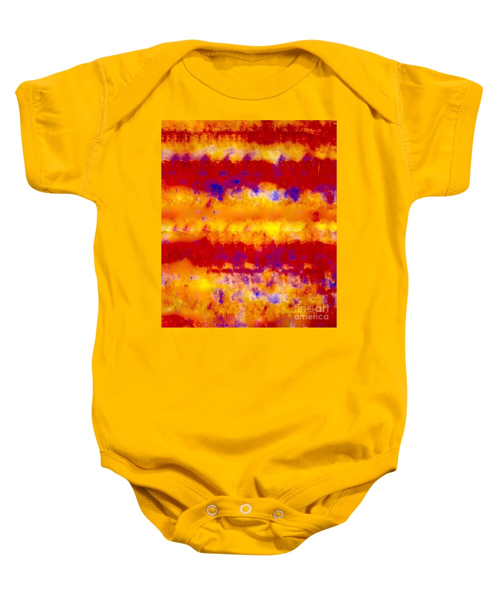 Painting-abstract Acrylic Baby Onesie featuring the painting A Material Girl series #3 by Catalina Walker