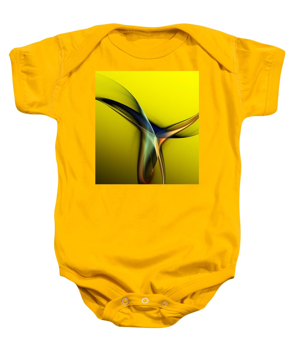 Fine Art Baby Onesie featuring the digital art Abstract 060311 by David Lane