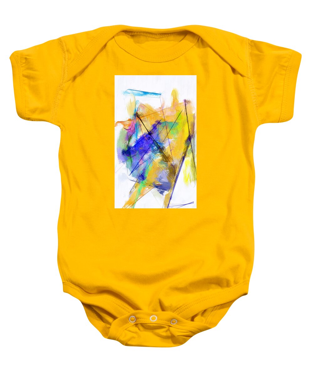 Abstract Baby Onesie featuring the digital art Abstract 1836 by Rafael Salazar