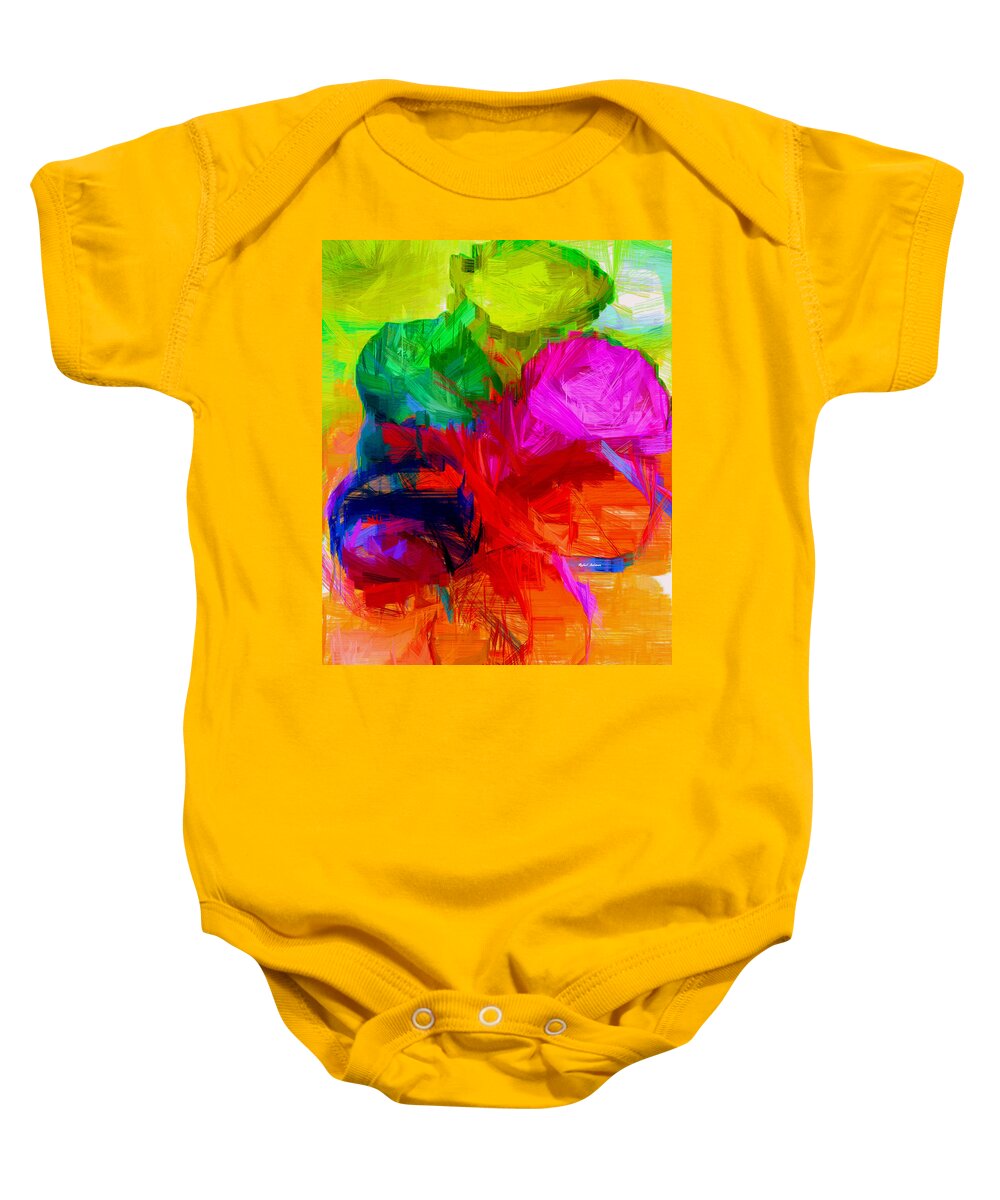  Baby Onesie featuring the digital art Abstract 23 by Rafael Salazar