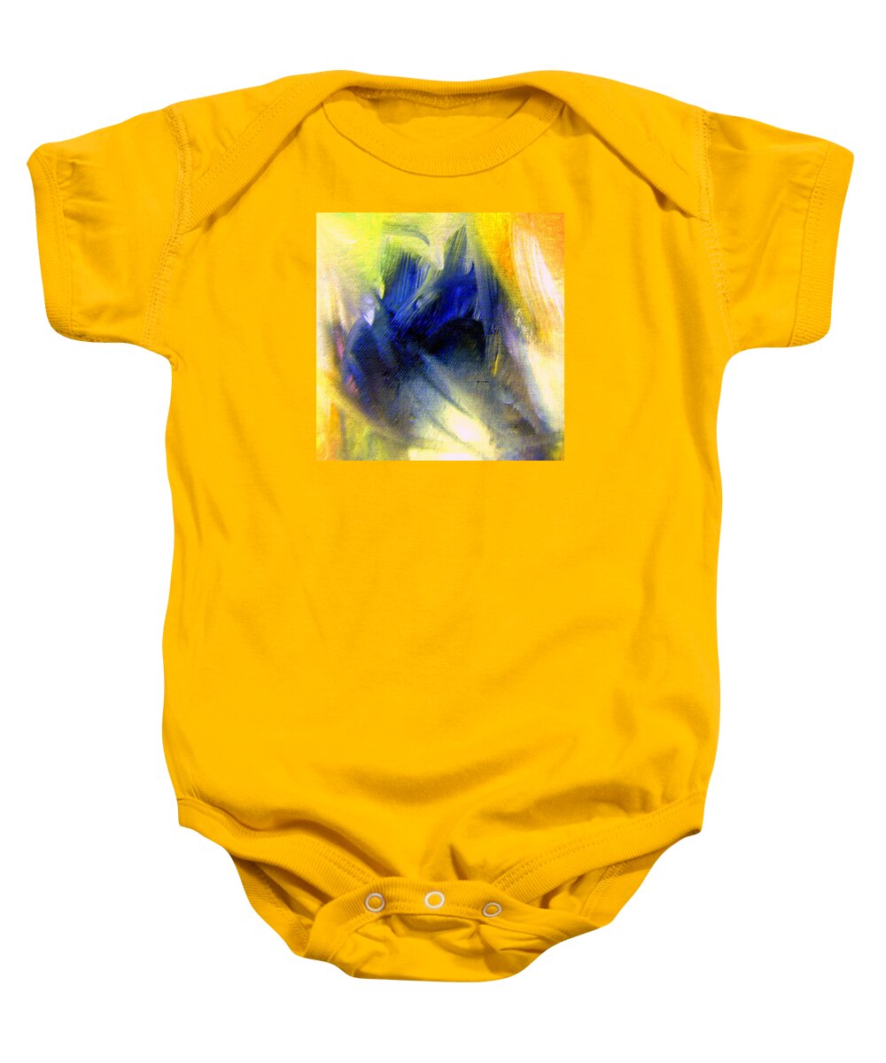 Art Baby Onesie featuring the painting Abstract 9649 by Rafael Salazar