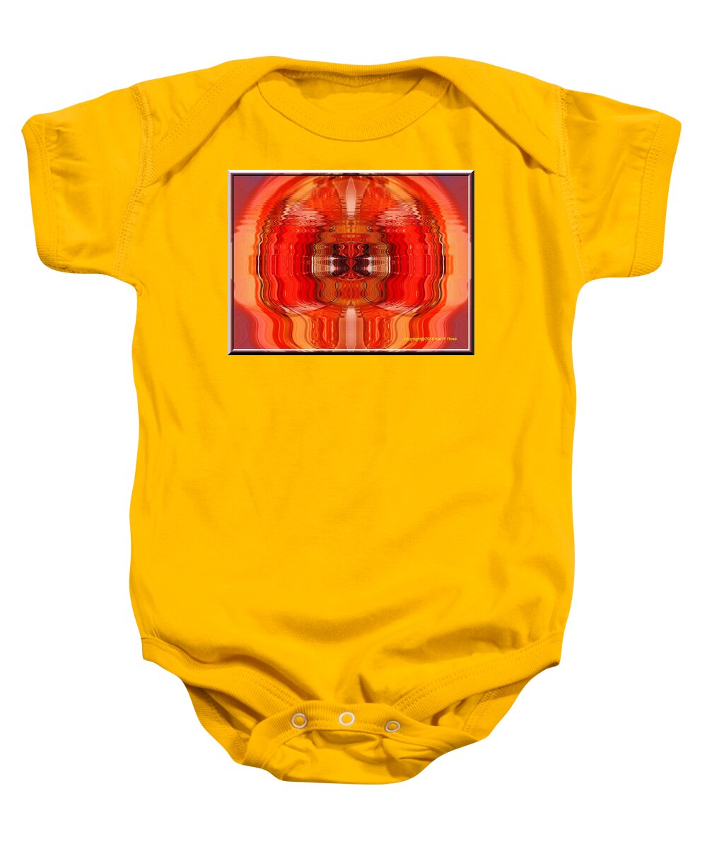 Cars Baby Onesie featuring the photograph Abstract old car tail light by Karl Rose