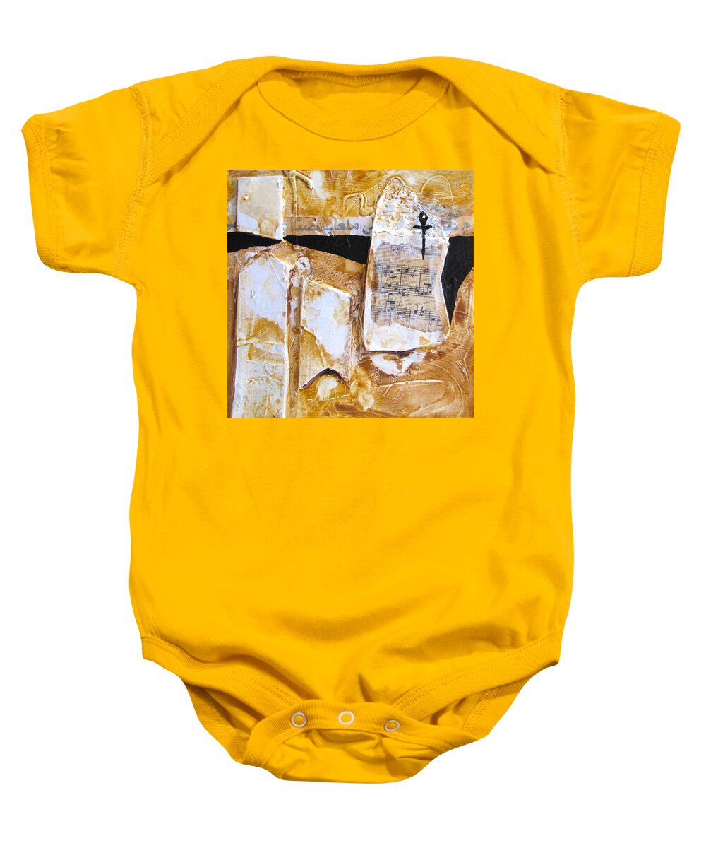 Acrylic Baby Onesie featuring the painting Ankh by Carole Johnson