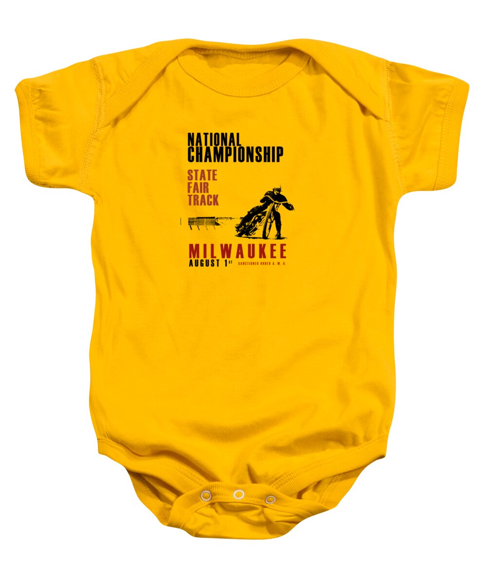 Transport Baby Onesie featuring the photograph National Championship Milwaukee by Mark Rogan