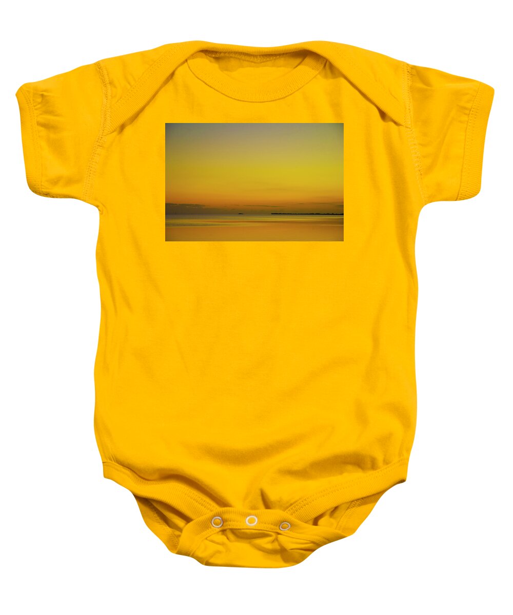 Twilight Baby Onesie featuring the photograph Atlantic Twilight by Kevin Cable