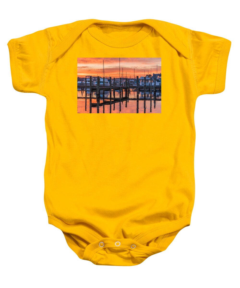 Toms River Baby Onesie featuring the photograph Autumnal Sky by Kristopher Schoenleber