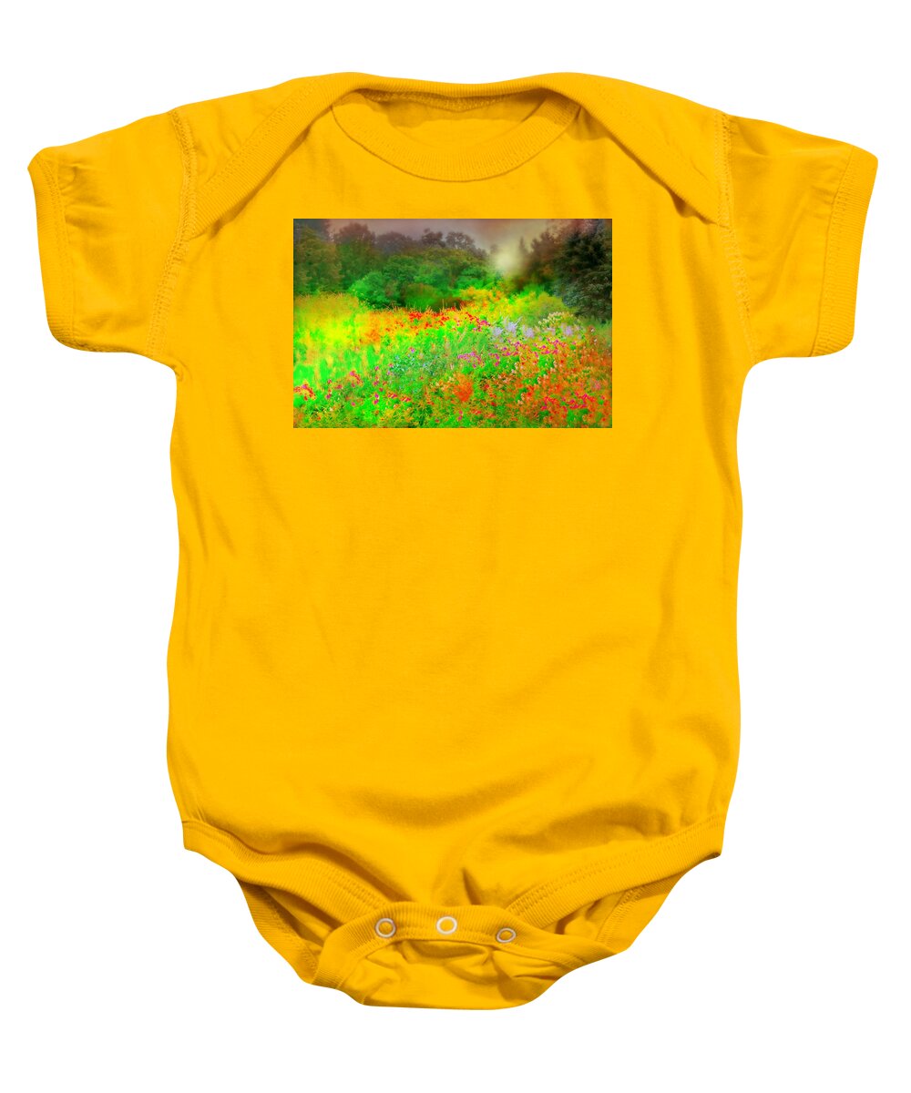 Signature Baby Onesie featuring the photograph Autumn's Signature by Diana Angstadt