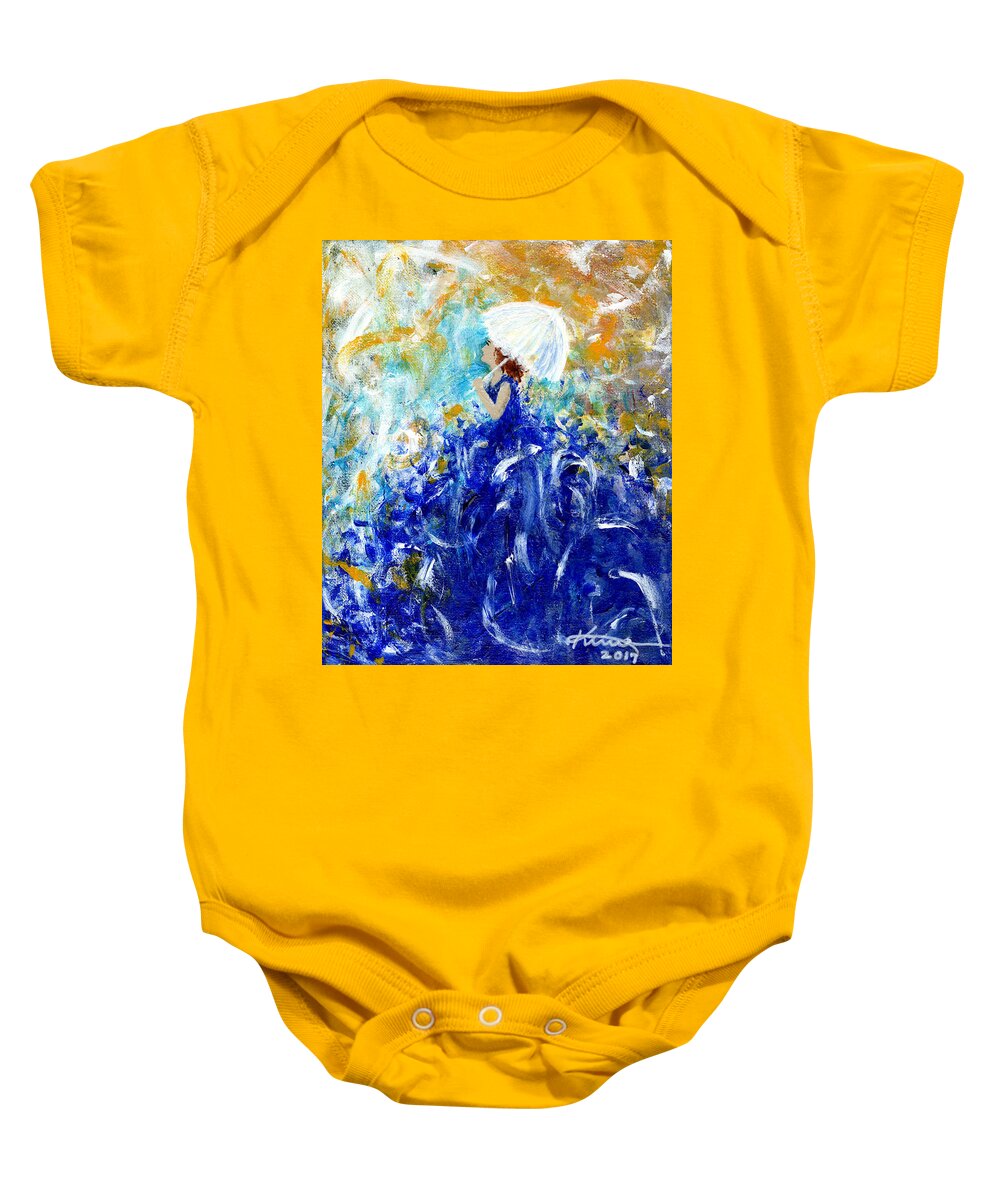 Being A Women Baby Onesie featuring the painting Being a Woman No10 - Remember by Kume Bryant