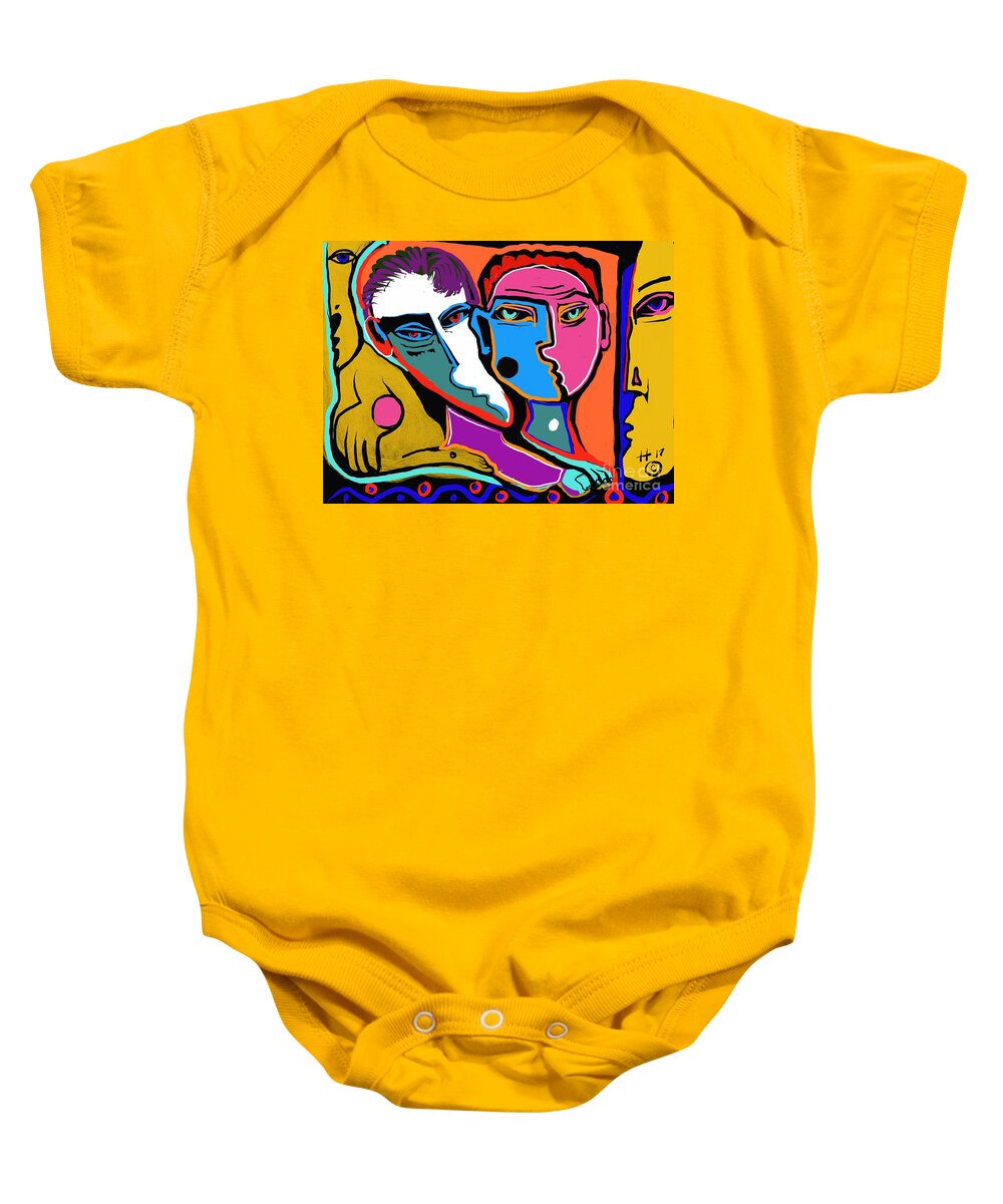  Baby Onesie featuring the digital art Between two Brothers by Hans Magden