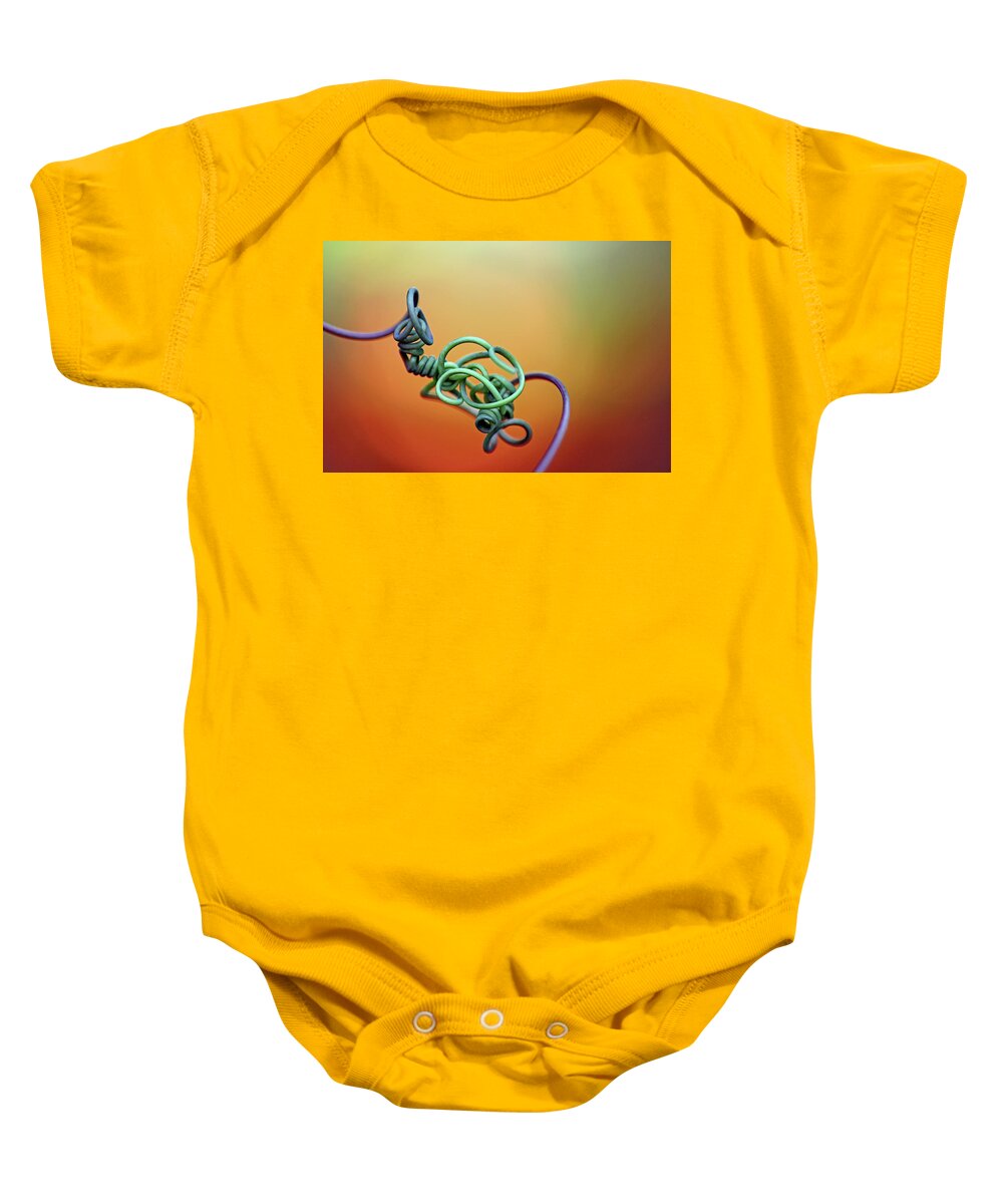 Abstract Baby Onesie featuring the photograph Bewildering by Debbie Oppermann