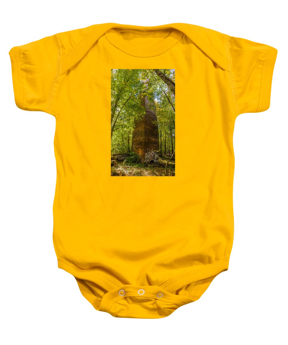 New Jersey Baby Onesie featuring the photograph Brick Chimney by SAURAVphoto Online Store