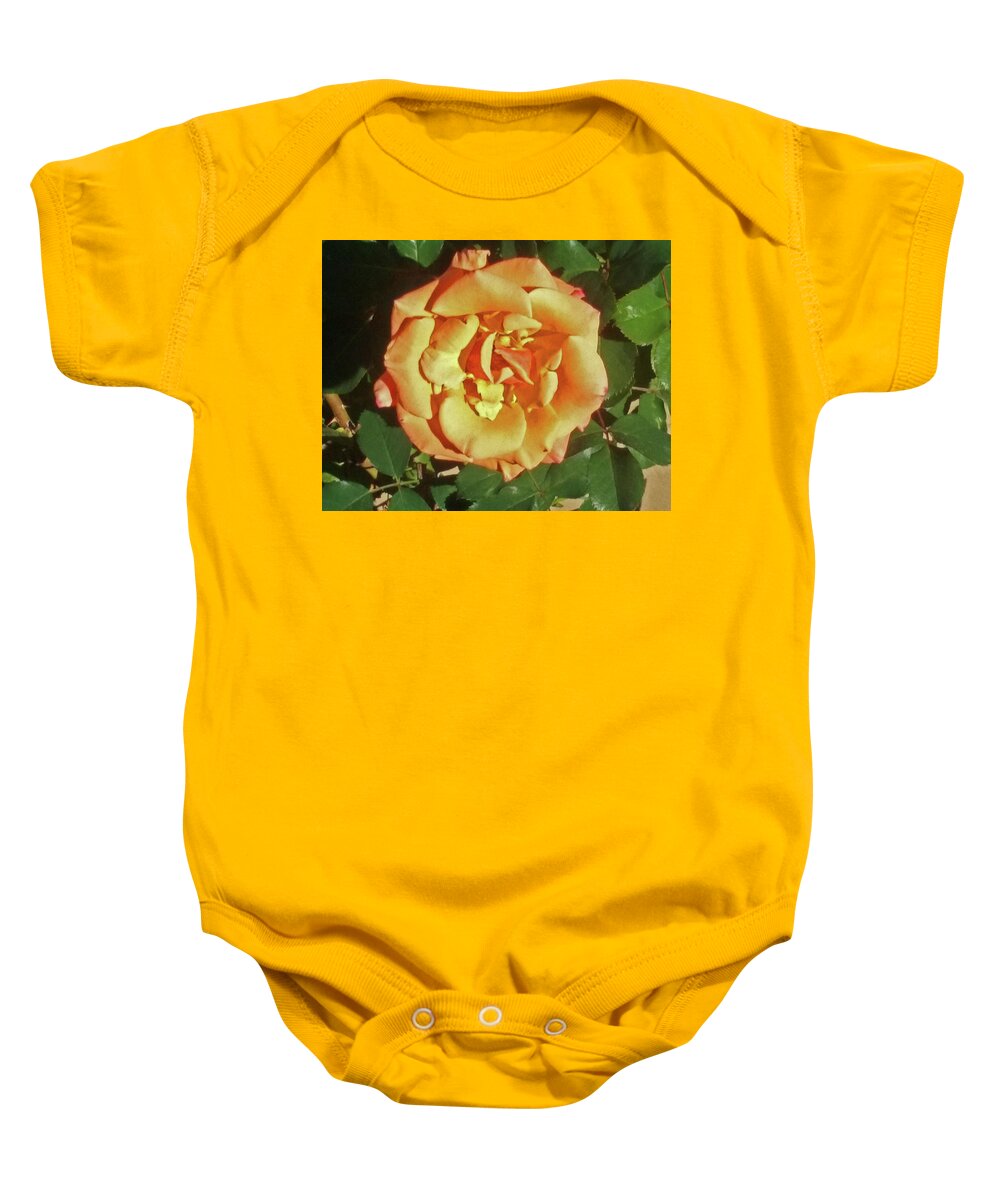 Flower Baby Onesie featuring the photograph Buttercream Rose For Your Valentine by Jay Milo