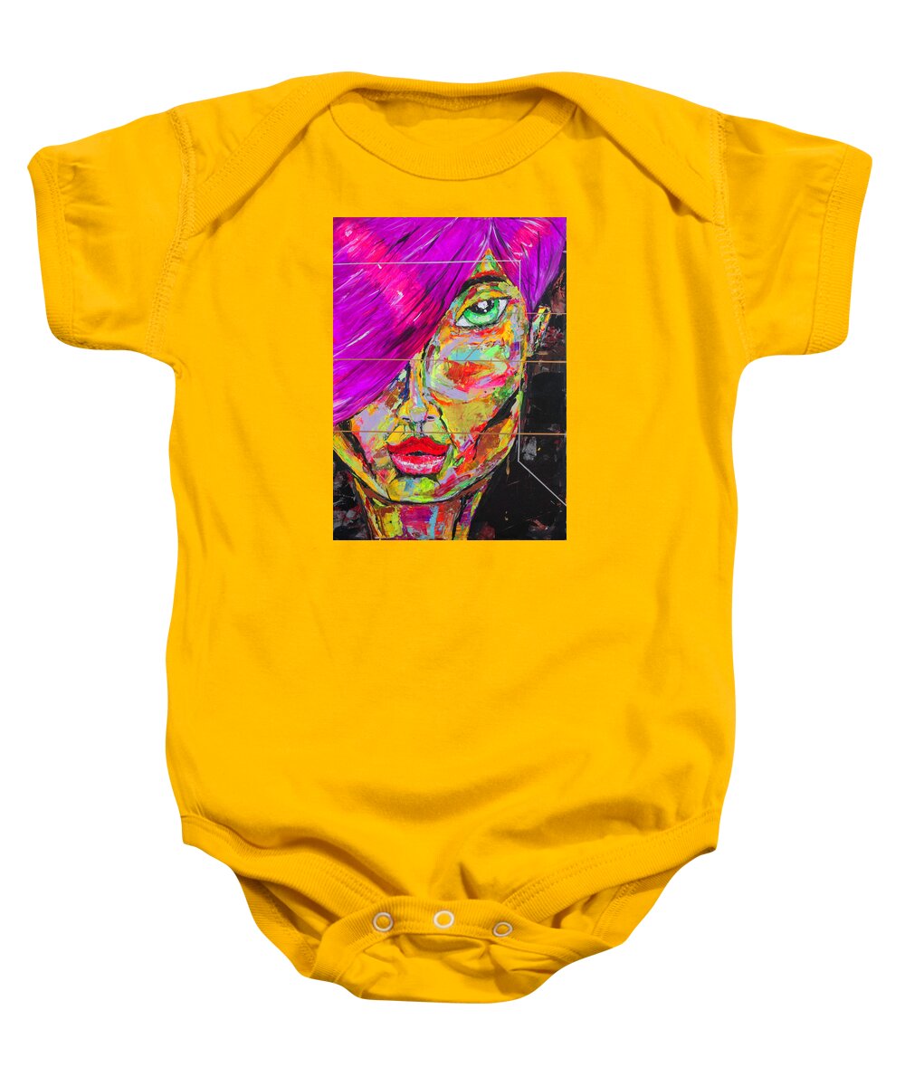 Julius Has Always Been Drawn To Baby Onesie featuring the painting Candy by Julius Hannah