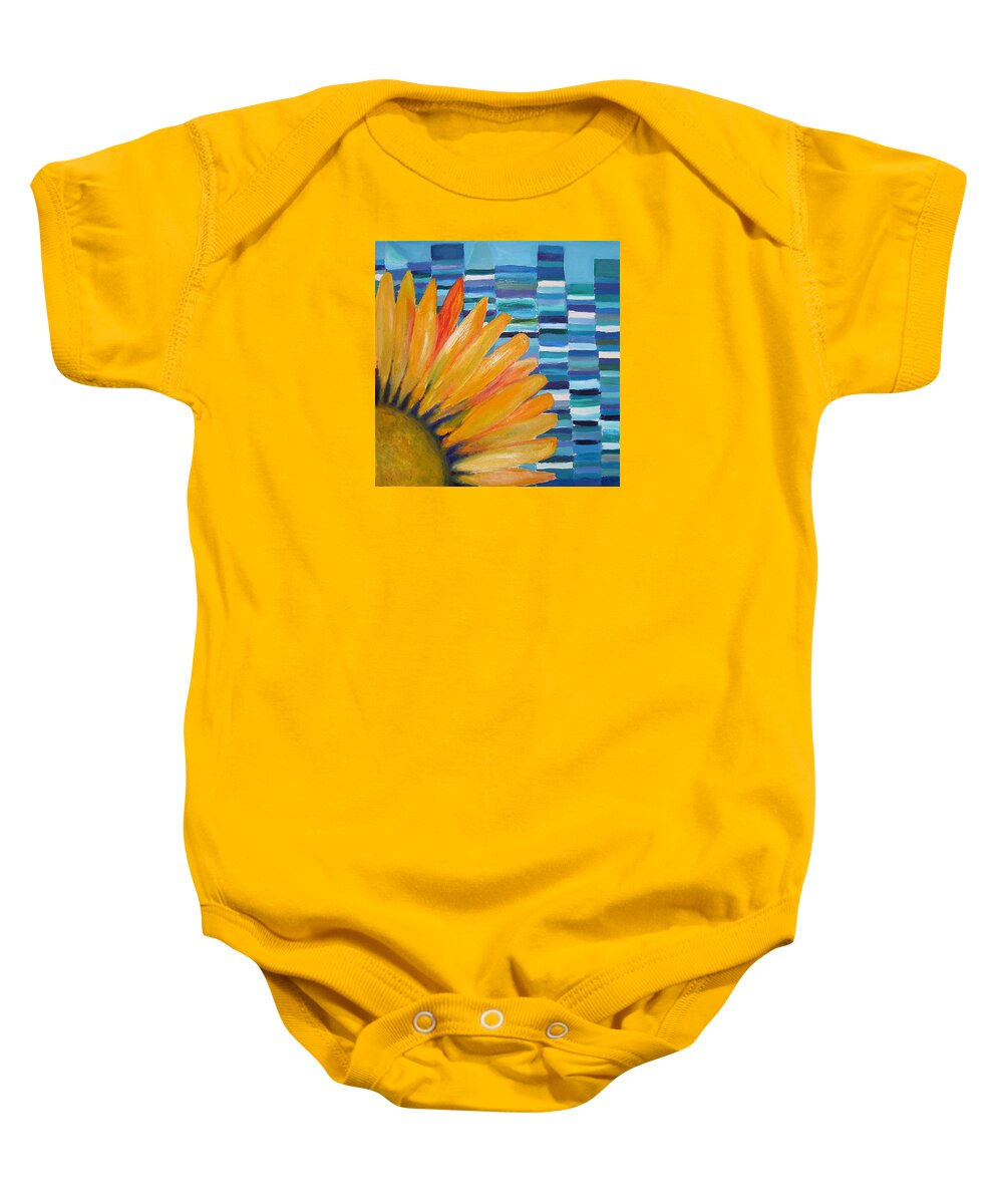 2003 Baby Onesie featuring the painting Citiflower by Will Felix