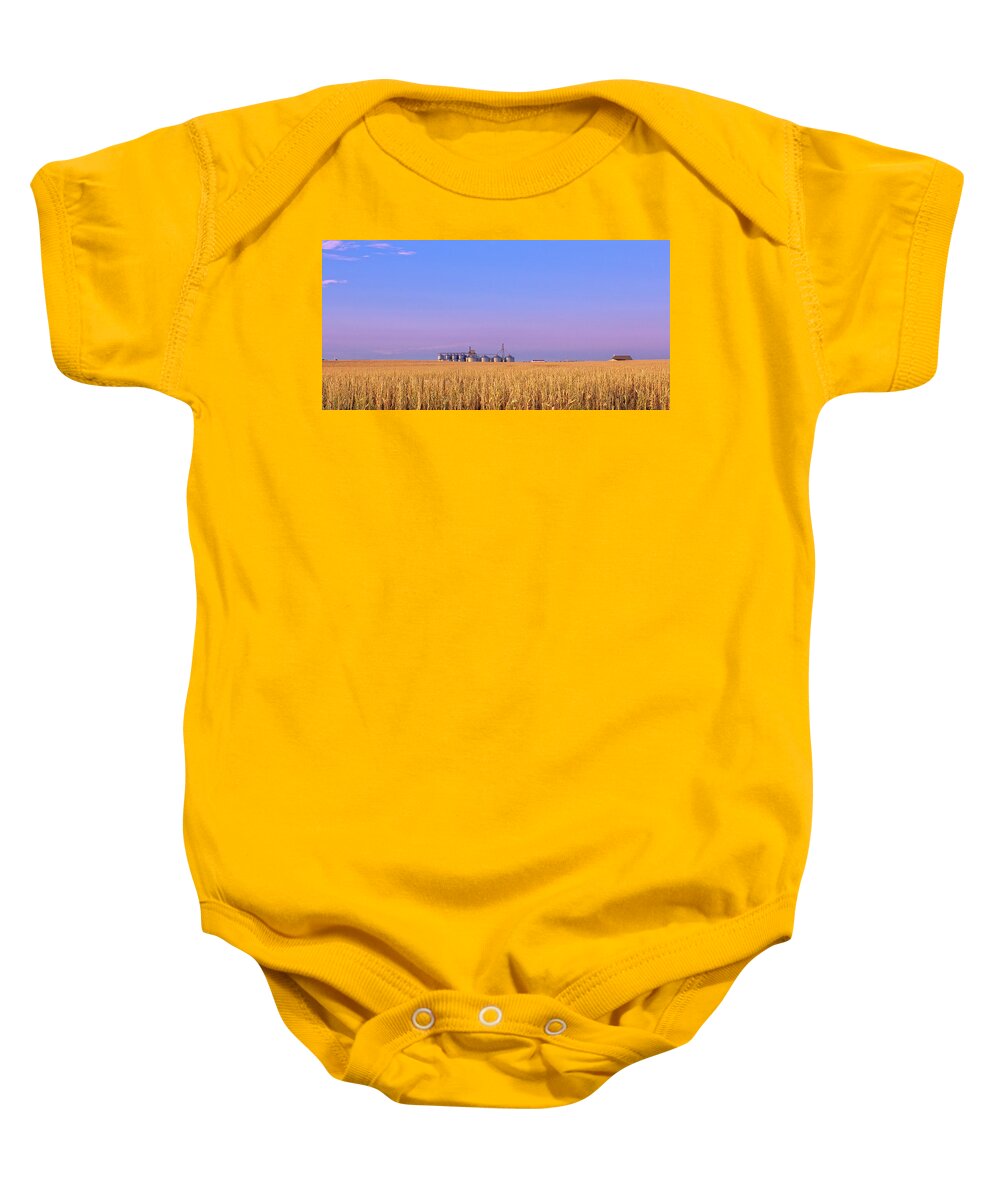 Kansas Baby Onesie featuring the photograph Corn Field by Prisczy Foto Art