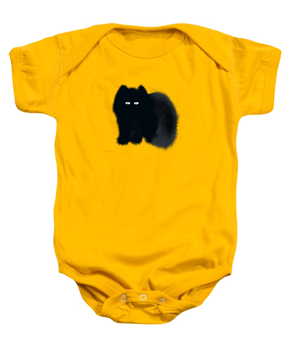 Cat Baby Onesie featuring the digital art Dandy by Asok Mukhopadhyay