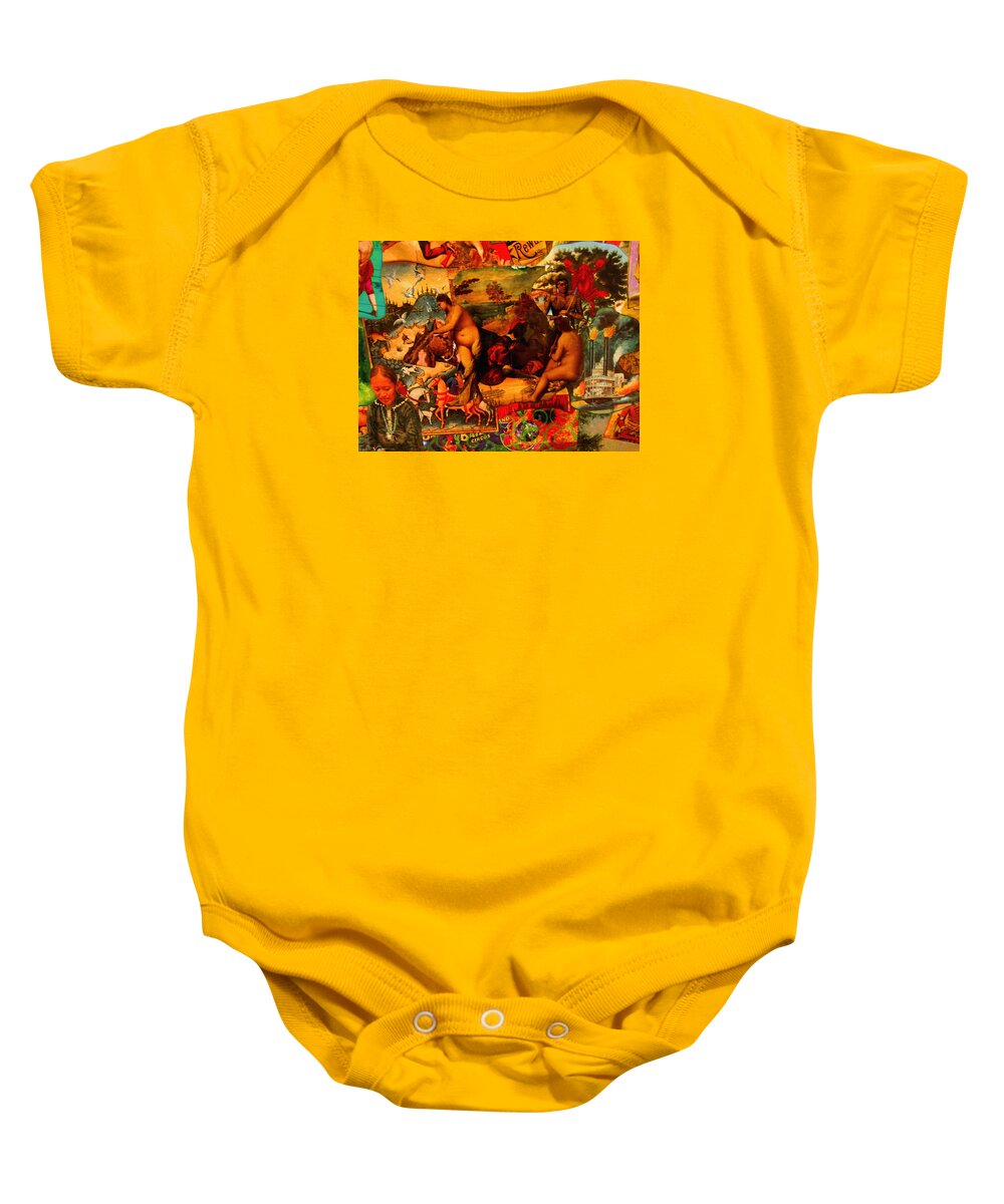  Baby Onesie featuring the painting Down By The River by Steve Fields
