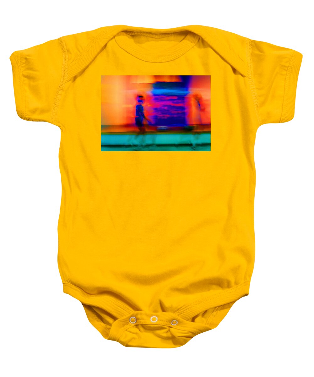 Abstract Baby Onesie featuring the painting Dream Stroll by Stephen Anderson