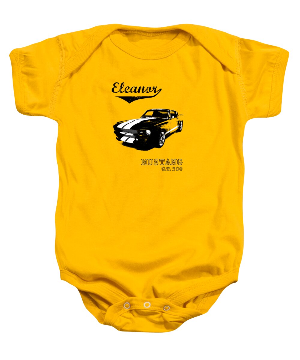 Ford Mustang Baby Onesie featuring the photograph Eleanor by Mark Rogan