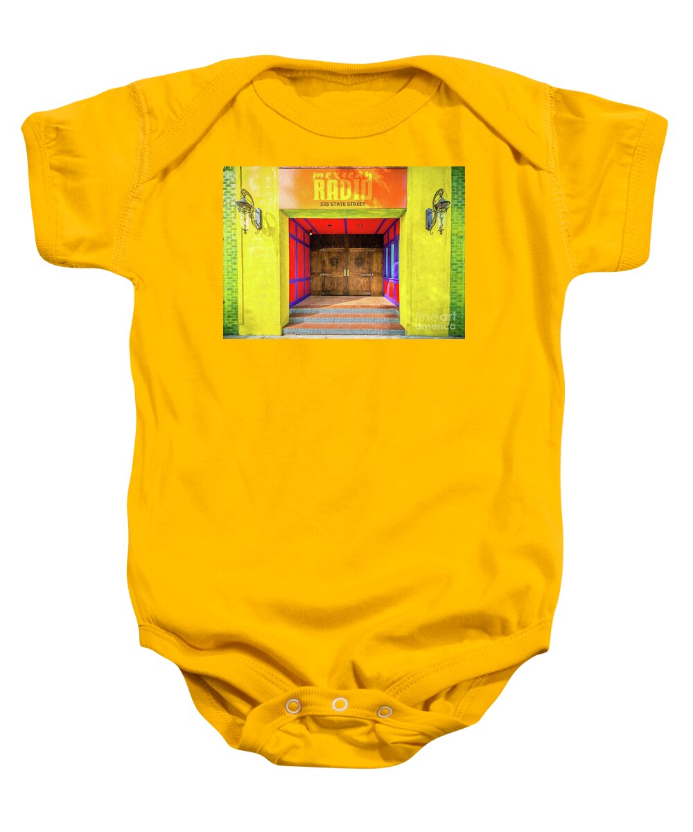 New York State Baby Onesie featuring the photograph Psychedelic Entrance by Neil Shapiro