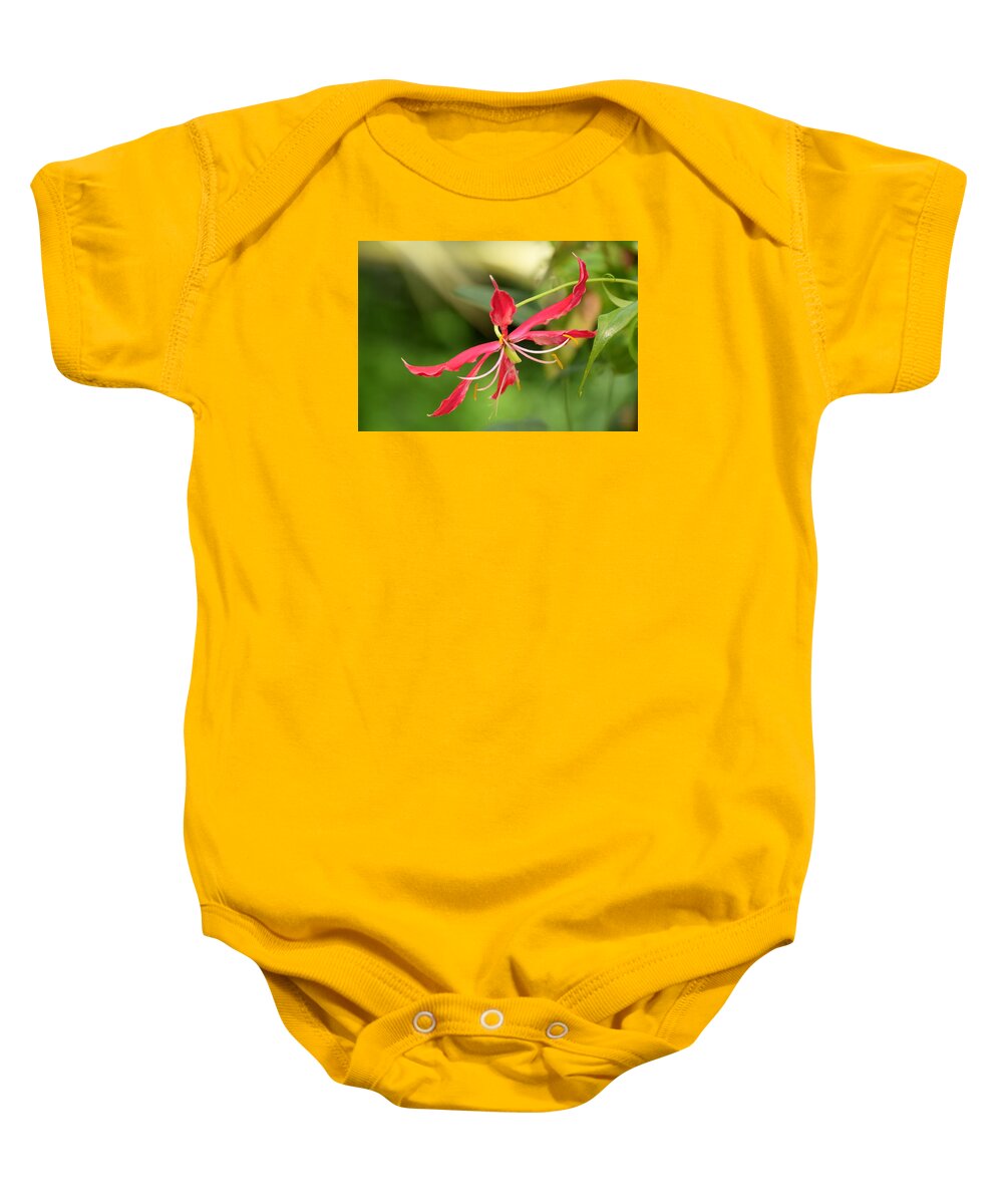 Floral Baby Onesie featuring the photograph Floral Flair by Deborah Crew-Johnson
