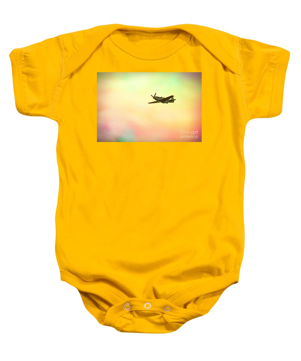 Plane Baby Onesie featuring the photograph Flying High by Joe Geraci