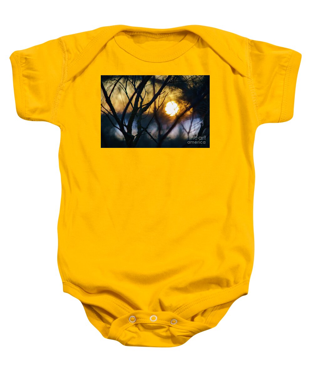Andalucia Baby Onesie featuring the photograph Fractal Sunset at Rio San Pedro Cadiz Spain by Pablo Avanzini