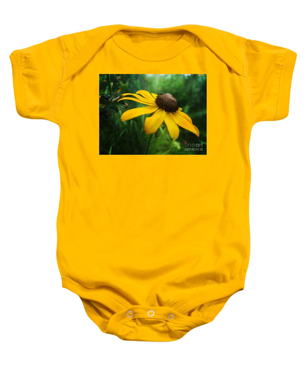 Golden Sway Baby Onesie featuring the photograph Golden Sway by Maria Urso