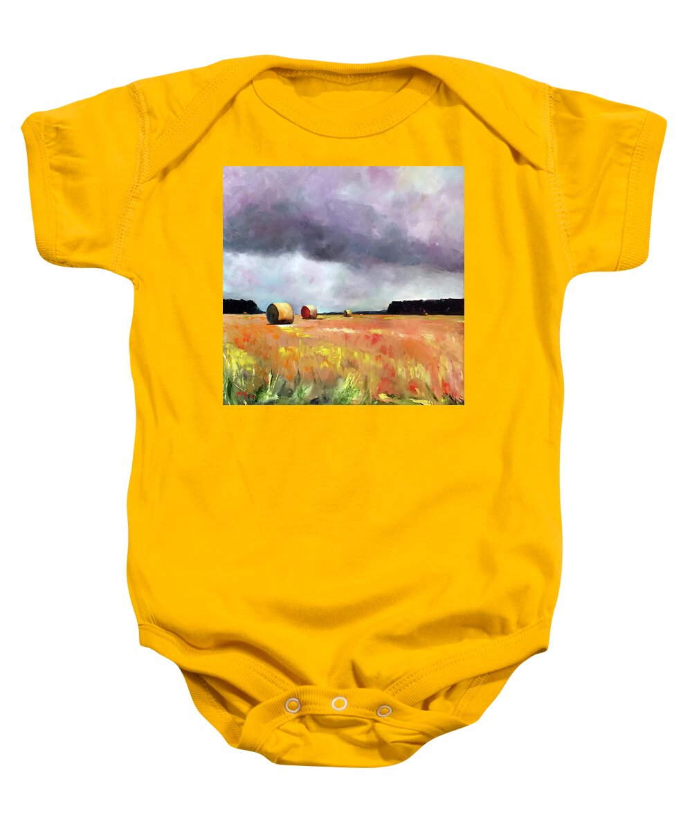  Baby Onesie featuring the painting Heading to the Beach by Josef Kelly