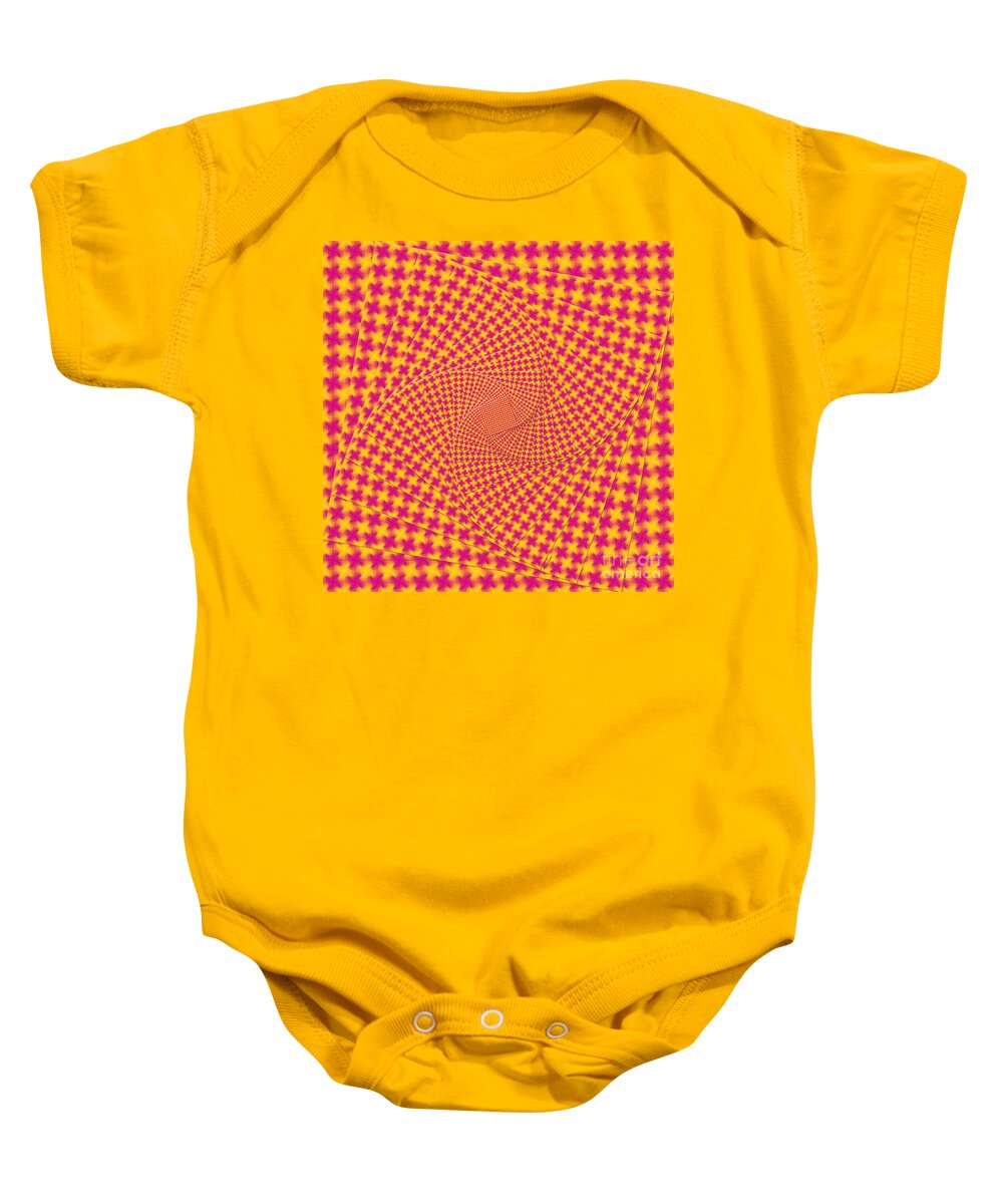 Artsytoo Baby Onesie featuring the digital art Hip to Be Square by Heather Schaefer