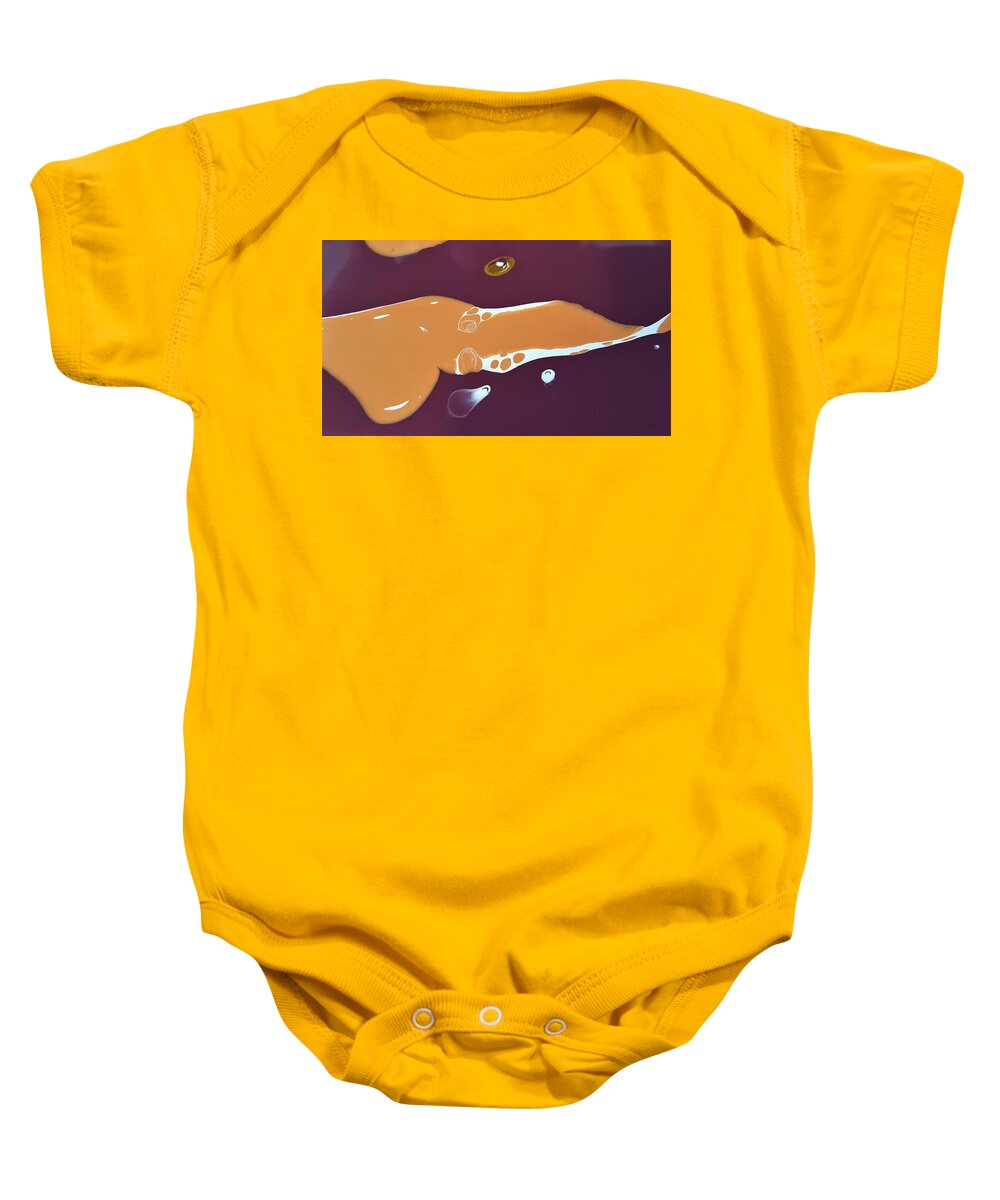  Baby Onesie featuring the photograph I'm scary, and I'm peaking by Gyula Julian Lovas