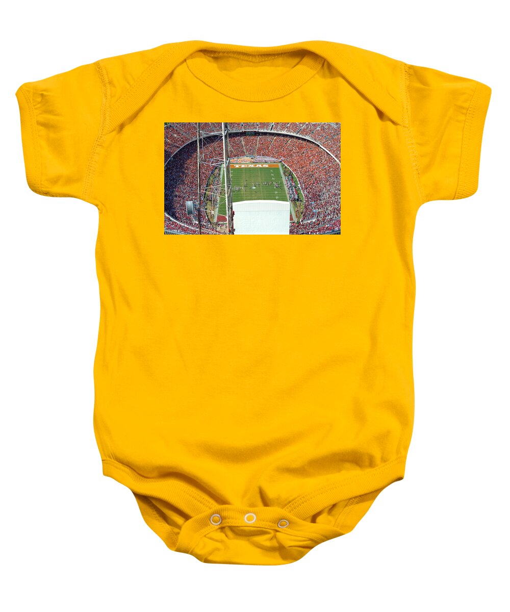 Texas Baby Onesie featuring the photograph Into the Bowl by Erich Grant