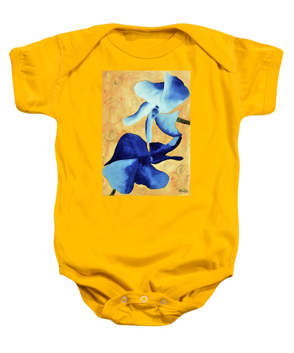 Watercolor Baby Onesie featuring the painting Intoxicating by Ken Powers