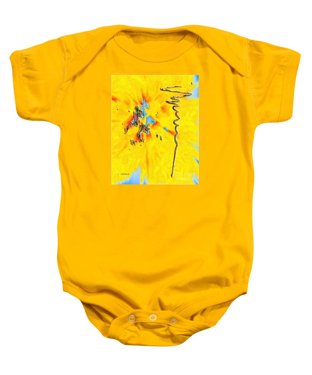 Yellow Baby Onesie featuring the digital art Inw_20a5227rz_grow by Kateri Starczewski