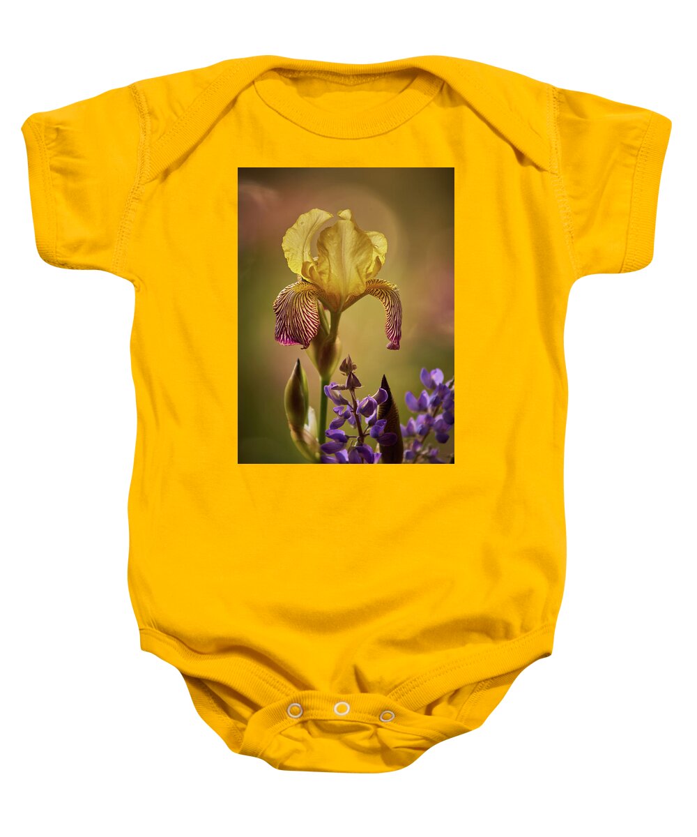 Iris Baby Onesie featuring the photograph Iris 7 by Loni Collins