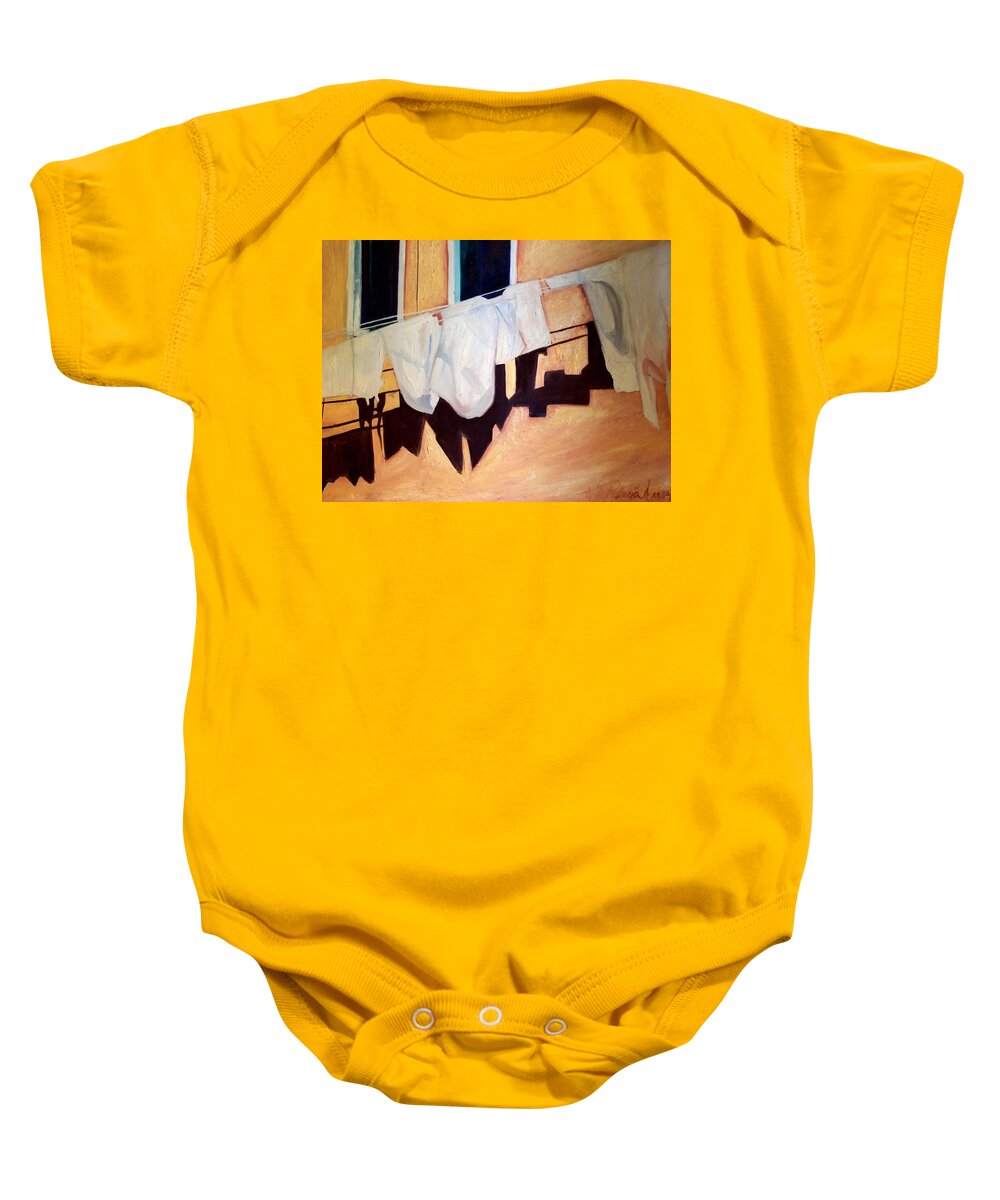  Baby Onesie featuring the painting Italian Wash by Patricia Arroyo