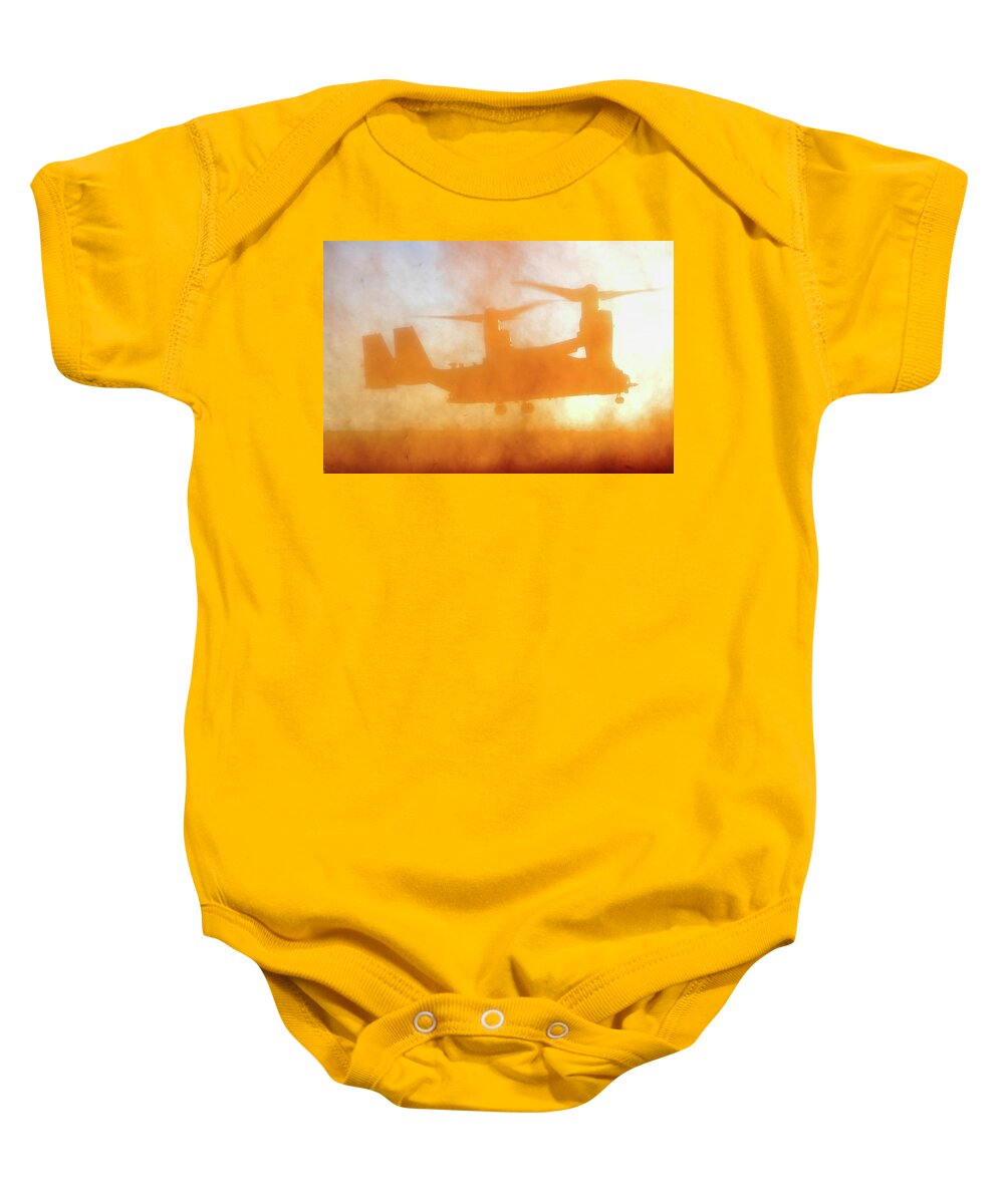 United States Baby Onesie featuring the photograph Kicking Up A Dust Storm by Mountain Dreams