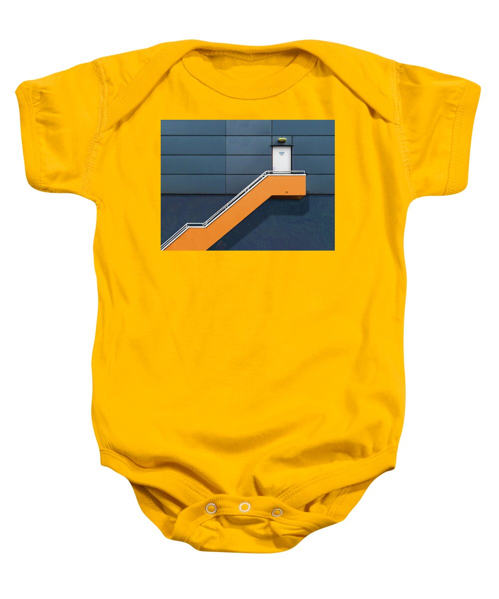 Knock Baby Onesie featuring the photograph Knock Before Entering by Paul Wear