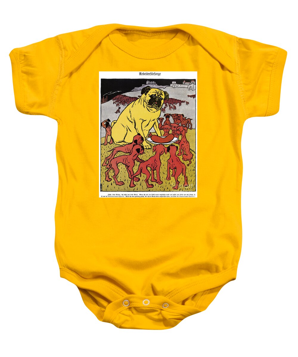1904 Baby Onesie featuring the photograph Labor Cartoon, 1904 by Granger