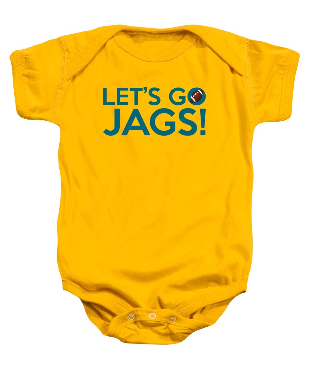 Jags Baby Onesie featuring the painting Let's Go Jags by Florian Rodarte