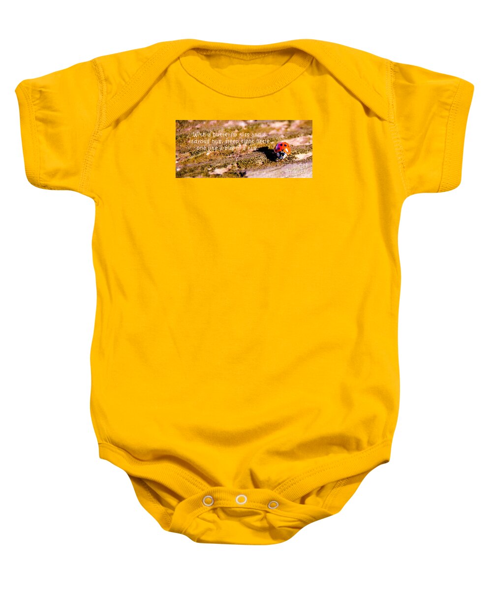 Macro Baby Onesie featuring the photograph Little bug by Andrea Anderegg