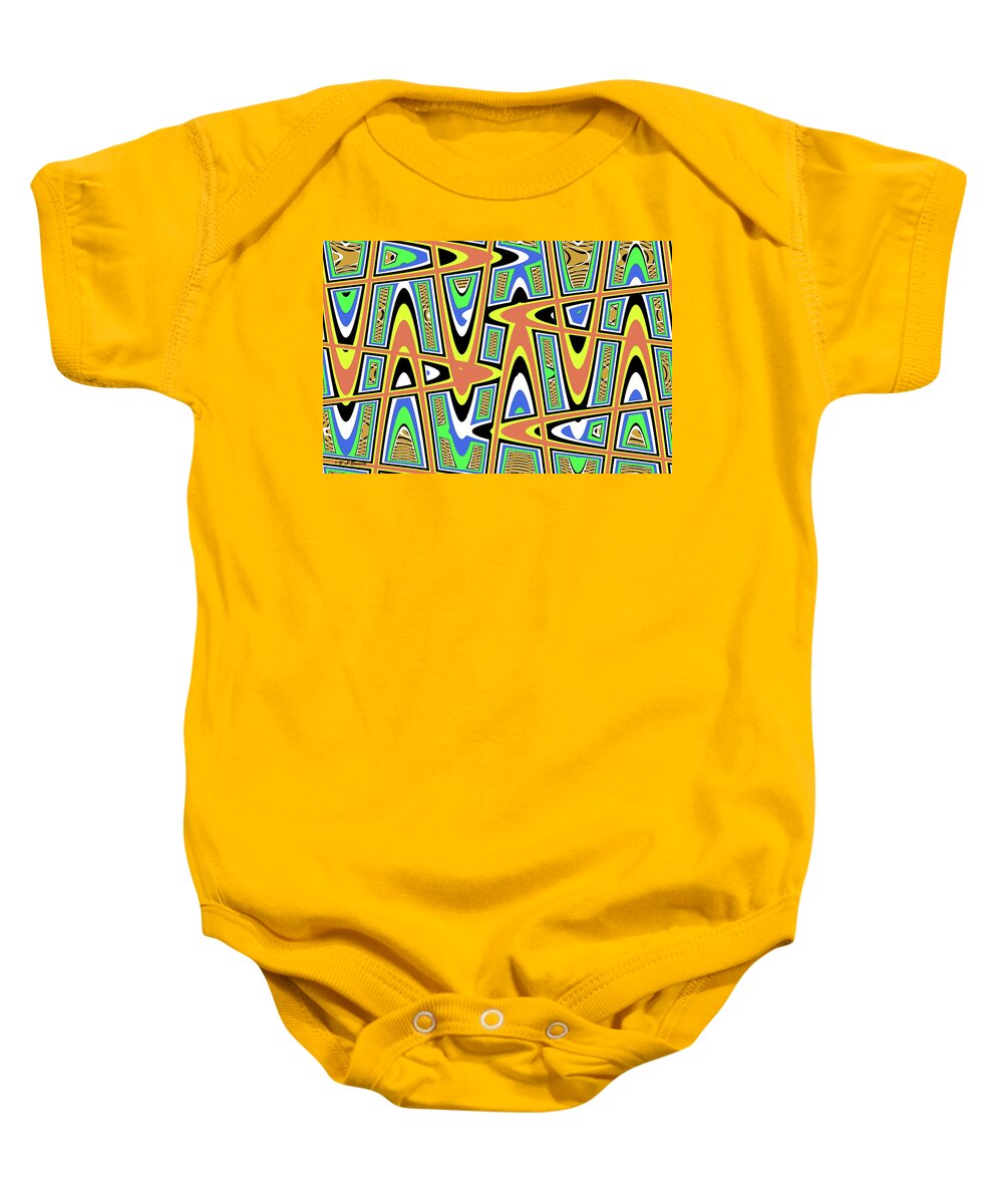 Maybe An Abstract Baby Onesie featuring the digital art Maybe An Abstract by Tom Janca