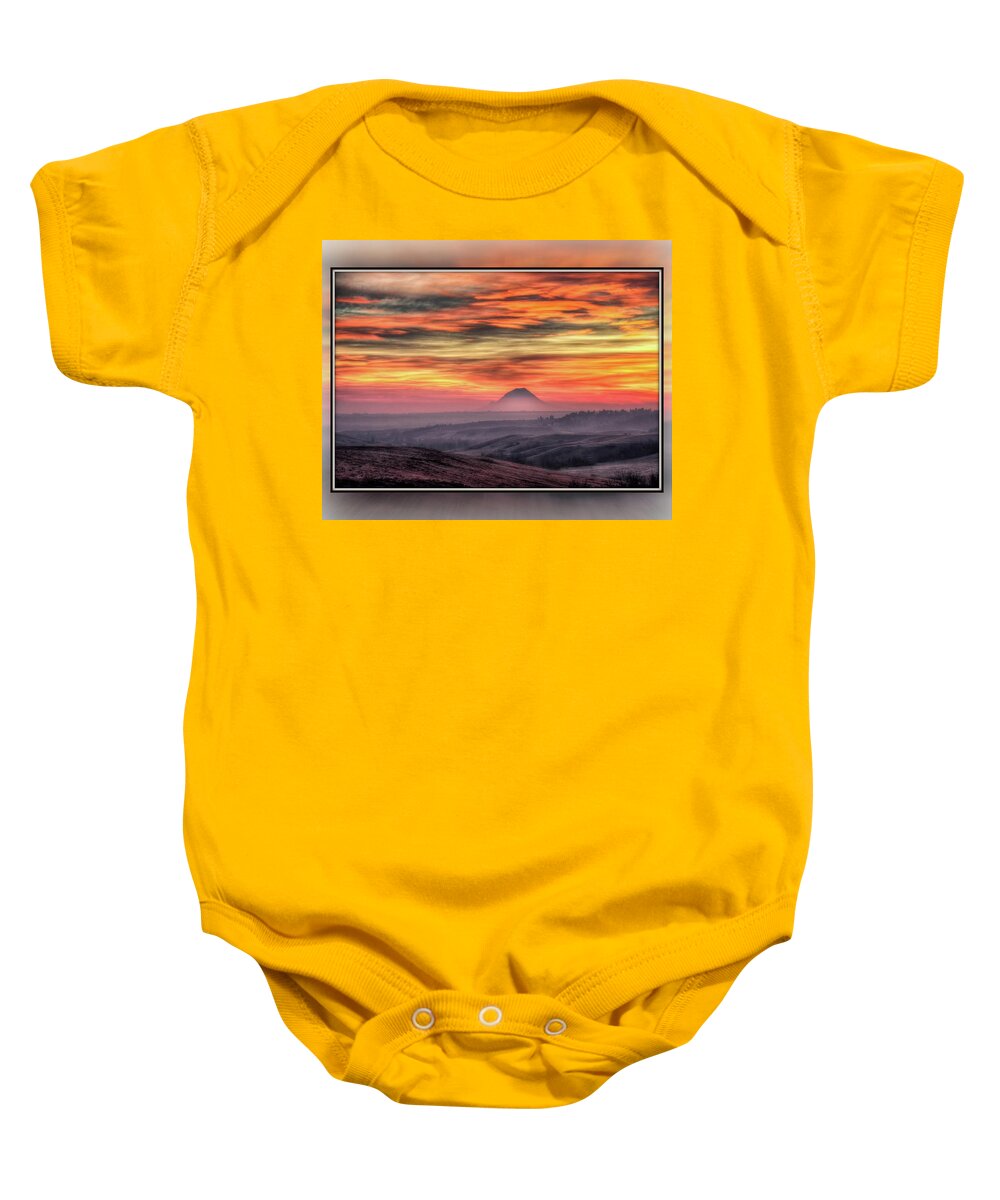 Impressionist Baby Onesie featuring the photograph Monet Morning by Fiskr Larsen