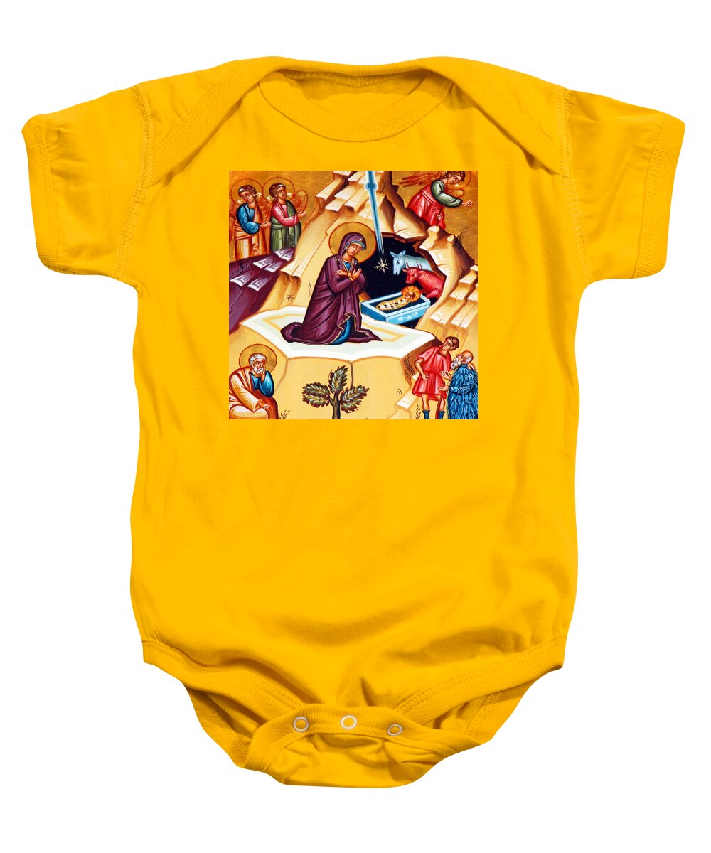 Nativity Baby Onesie featuring the photograph Nativity at Shepherd Field by Munir Alawi