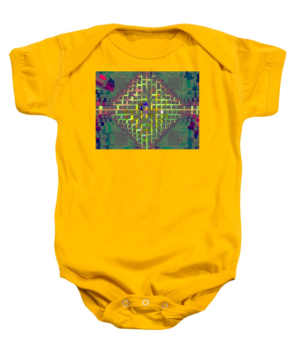 Spatial Baby Onesie featuring the digital art Nemesis 14 by Lynda Lehmann