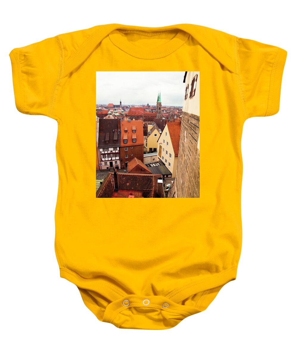 Architecture Baby Onesie featuring the photograph Nuremberg Cityscape by Steven Myers